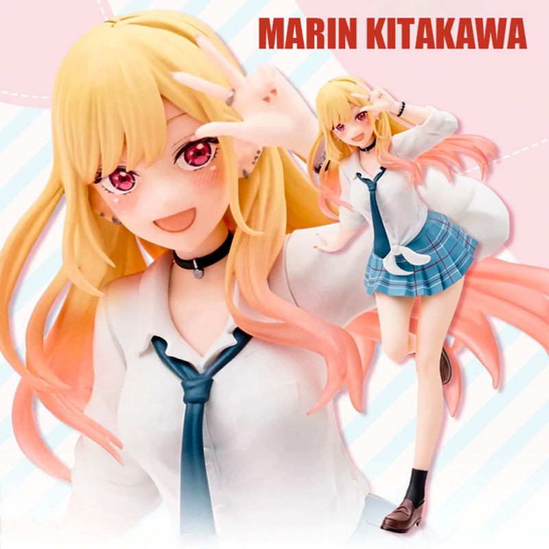 Bandai My Dress Up Darling Marin Kitagawa Uniform Anime Figur aus Kunststoff, mehrfarbig, Höhe: 18 cm - Bild 1