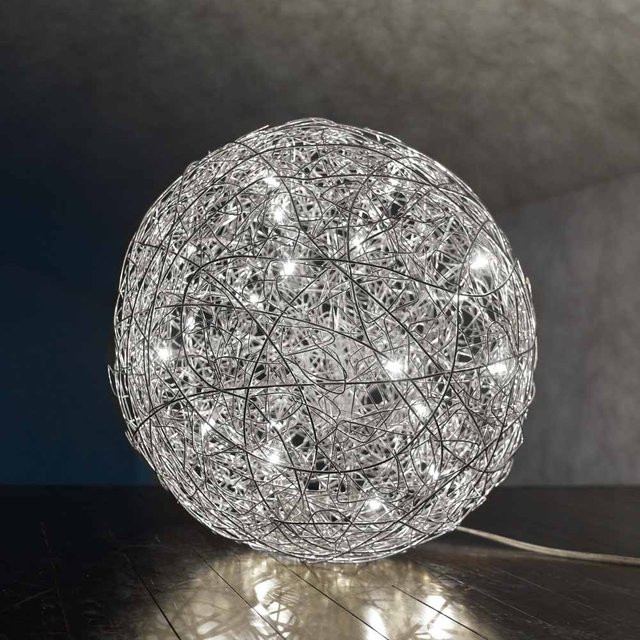 Catellani & Smith Fil de Fer F LED-Bodenleuchte aus Aluminium in Silber mit warmweißem Licht - Bild 1