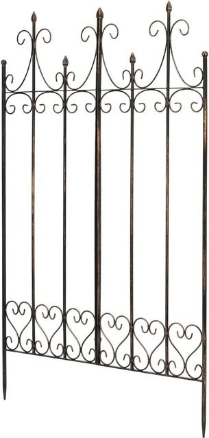 DELUKE Rankgitter KALLE aus Metall in Bronze als Rankhilfe für Kletterpflanzen im Landhausstil, B/H: 100 x 150 cm - Bild 1