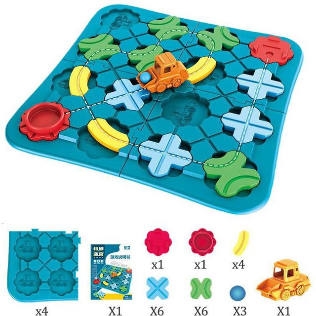 Linyi toy car Straßenbau Labyrinthspiel, Brettspiel, ab 3 Jahre - Bild 1
