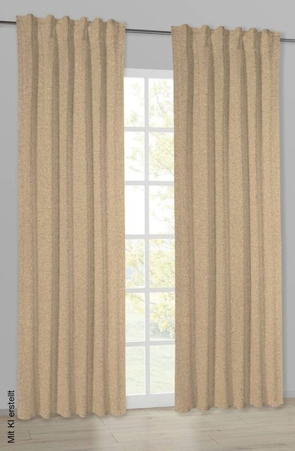 POCOline Kombivorhang Ulrich in Sand, B/H: 135 x 245 cm - Bild 1
