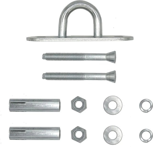 AMANKA Hängesessel-Befestigung aus verzinktem Stahl in Silber/Grau inklusive Metalldübel, belastbar bis 250 kg - Bild 1