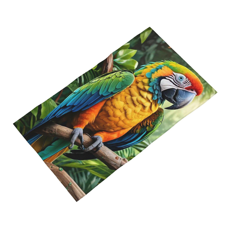 Ka Chen Muda Baumwollhandtuch Ara-Papageien Motiv Multicolor, B: 30 cm, H: 60 cm - Bild 2