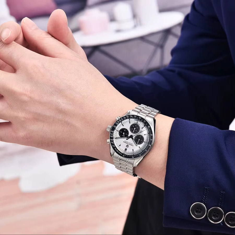 PAGANI DESIGN Armbanduhr Chronograph, Quarz, Edelstahl, Herren - Bild 2