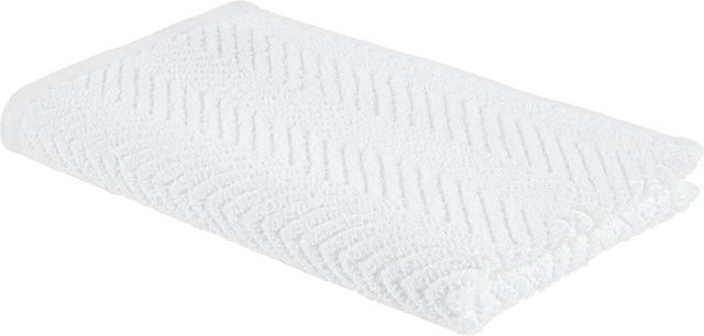Premium Living Gästetuch Ocean in Weiß aus Baumwoll-Terry, Breite: 30 cm, Höhe: 50 cm - Bild 1