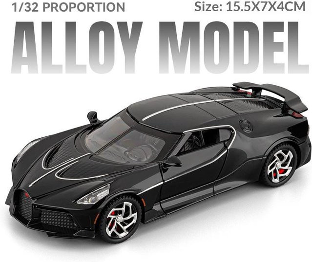 Linyi toy car La Voiture Noire, Sportwagenmodell, 1:32, Metall, ab 14 Jahre - Bild 1