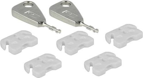 Delock USB Port Schloss 20648 5er Set in Weiß inklusive 2 Schlüssel - Bild 1