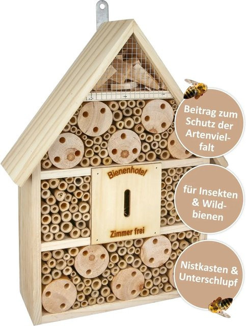 CULT at home Insektenhotel Braun B: 41 cm, H: 28,5 cm - Bild 1