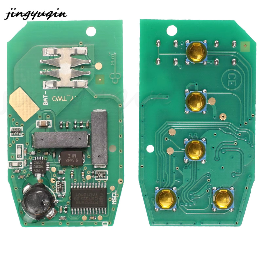 Jingyuqin Smart Remote Autoschlüssel mit 5 Tasten für Cadillac SRX 2010 bis 2014, 433 MHz, Schwarz, NBG009768T - Bild 5