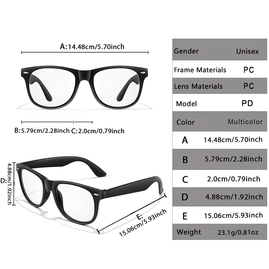 POAT Lesebrille, rund, Vollrand, Kunststoff, schwarz, Unisex - Bild 2