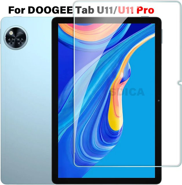Doogee U11 Pro Displayschutzfolie aus gehärtetem Glas, transparent, 11,0 Zoll, kratzfest und HD-klar - Bild 1