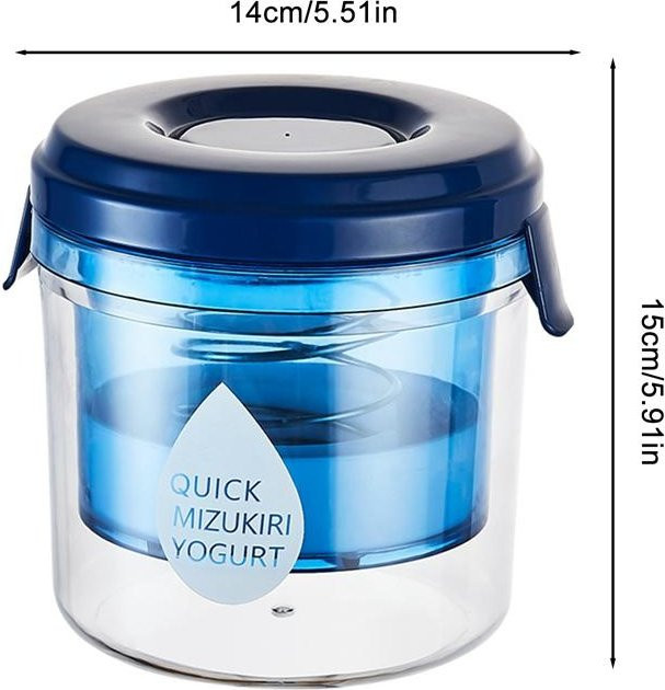 Wiederverwendbarer Joghurt-Molke-Separator von Yiran Furniture als Filter für Sojamilch, Saft und Tee, Blau - Bild 1