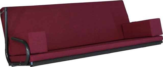 Angerer Hollywoodschaukel Auflage Tolar in Rot mit abnehmbarem und waschbarem Bezug, B/T: 180 x 180 cm - Bild 1