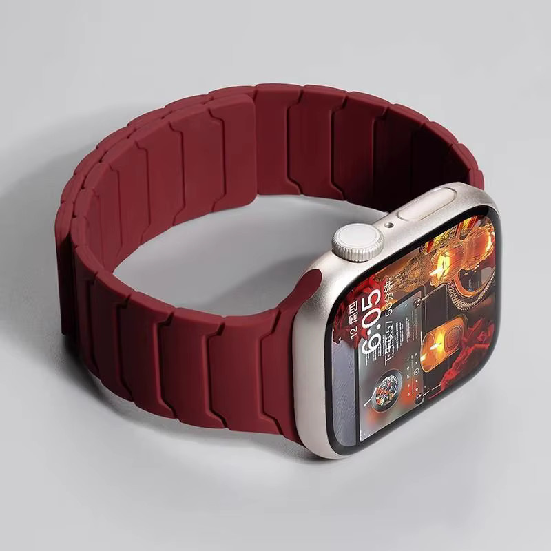 Magnetisches Silikonarmband für Apple Watch, Silikon, Unisex - Bild 2
