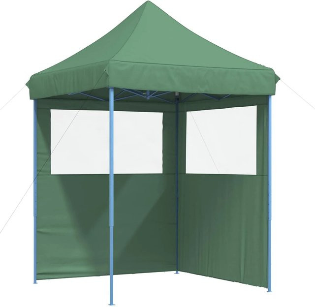 vidaXL Party-Zelt Grün aus Oxford-Stoff mit PVC-Beschichtung und Stahlgestell B/T/H: 200 x 200 x 306 cm - Bild 1