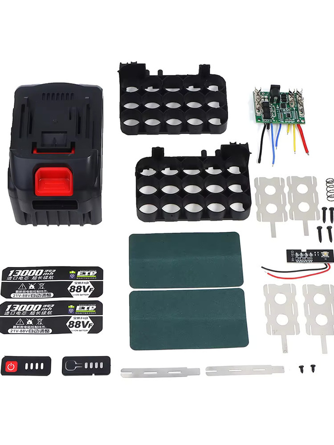 Makita Kunststoff Batterie-Aufbewahrungsbox für Li-Ion Akkus und PCB-Ladegeräte - Bild 5