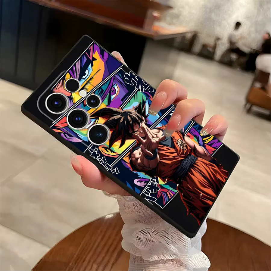 Schwarze weiche Handyhülle mit Dragon Ball Motiv für Samsung Galaxy S20, S21 FE, S23 Ultra, S24 Plus und S25 Edge - Bild 2
