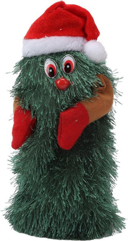 TOMTOP JMS Musikalischer Weihnachtsbaum für den Tisch als rotierende Pflanzen-Figur in Grün - Bild 1