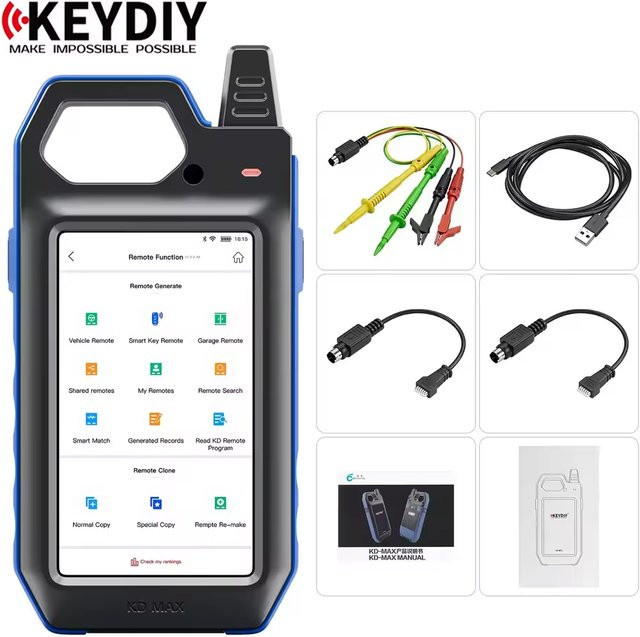 KEYDIY KD MAX Auto Key Programmer mit Remote Generator, Chip Reader und Frequenz Tester als multifunktionales Smart Unlocker Gerät - Bild 1