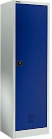 Schäfer Shop Select Garderobenschrank EASY-WEAR mit Zylinderschloss, Farbe: lichtgrau/enzianblau RAL 7035/5010, H: 193,5 cm - Bild 1