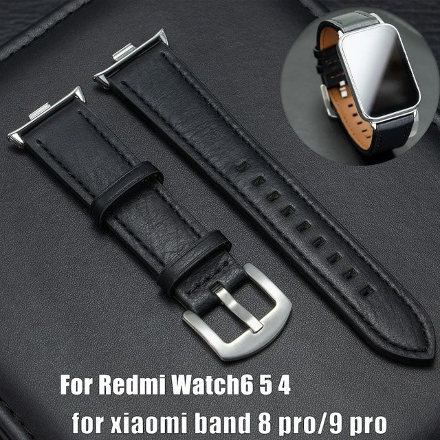 OAKCHARM Uhrenarmband Leder, Schwarz, Unisex - Bild 1