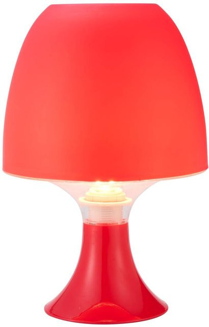 POCOline Tischleuchte Sveta in Rot aus Kunststoff mit modernem Design, Höhe: 24 cm, E14 Fassung - Bild 1
