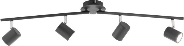 Just Light. Spot Tarik 4-flammige LED Deckenleuchte in Anthrazit, Breite: 83,4 cm, Tiefe: 16 cm - Bild 1