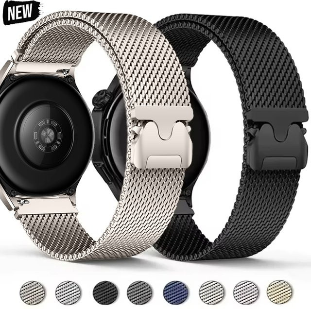 CHIICSMART Uhrenarmband Milanaise, Edelstahl, Silber, Unisex - Bild 1