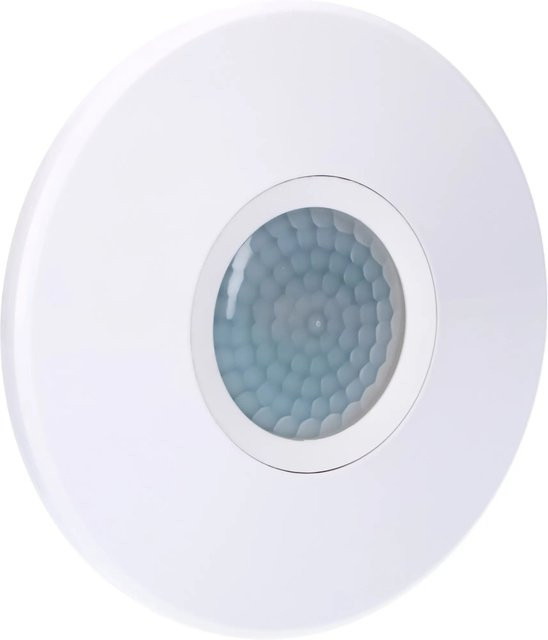 LED's light Aufbau-Deckenleuchte mit PIR Bewegungssensor, 360° Erfassung, IP20, Weiß - Bild 1