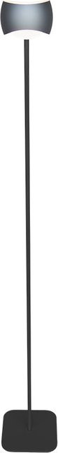 Oligo Curved LED-Stehleuchte in Schwarz Matt Basalt mit Fernbedienung und Dimmer - Bild 1