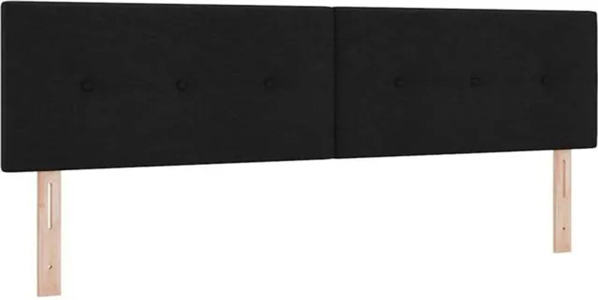 Modernes und minimalistisches Kopfteil aus Stoff in Schwarz von vidaxl, Breite: 180 cm - Bild 1