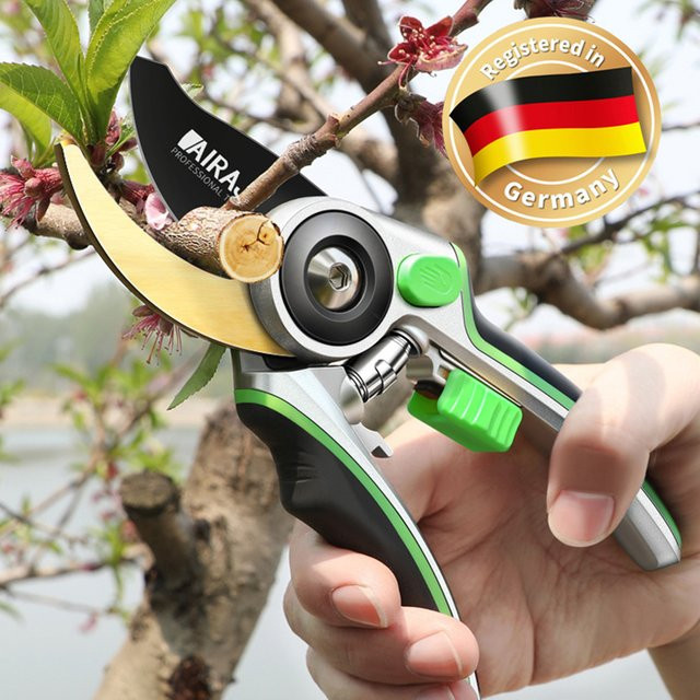 AIRAJ Multifunktionale Gartenschere als scharfe Astschere für die effiziente Gartenarbeit - Bild 1