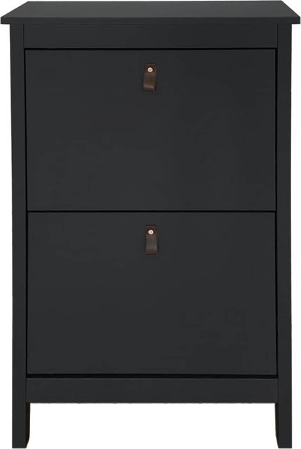 Schuhschrank Hayet von HTI-Living in Schwarz mit Klappenfach für Flur und Eingangsbereich - Bild 1
