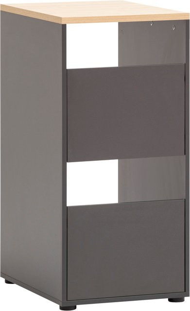 Schildmeyer Mehrzweckschrank Solea in Anthrazit Eiche Hell mit 2 Wäscheschächten, B/T/H: 45,1 x 60,0 x 95,8 cm - Bild 1