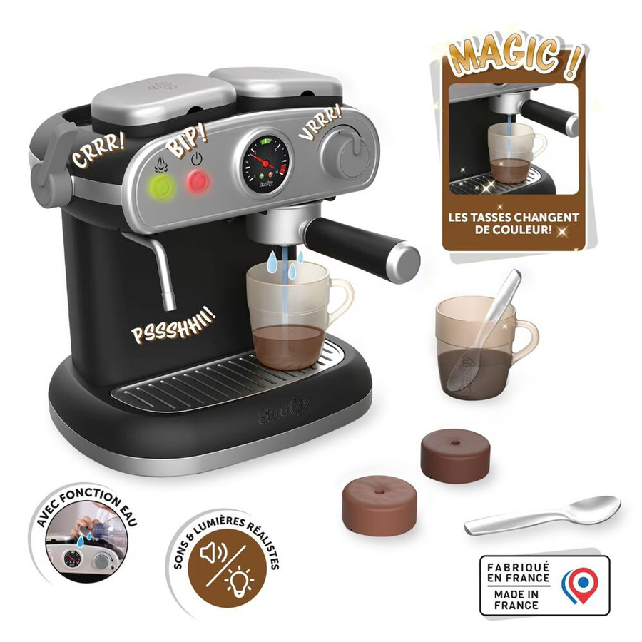 Smoby Espresso Kaffeemaschine Rollenspiel schwarz/silber - Bild 2