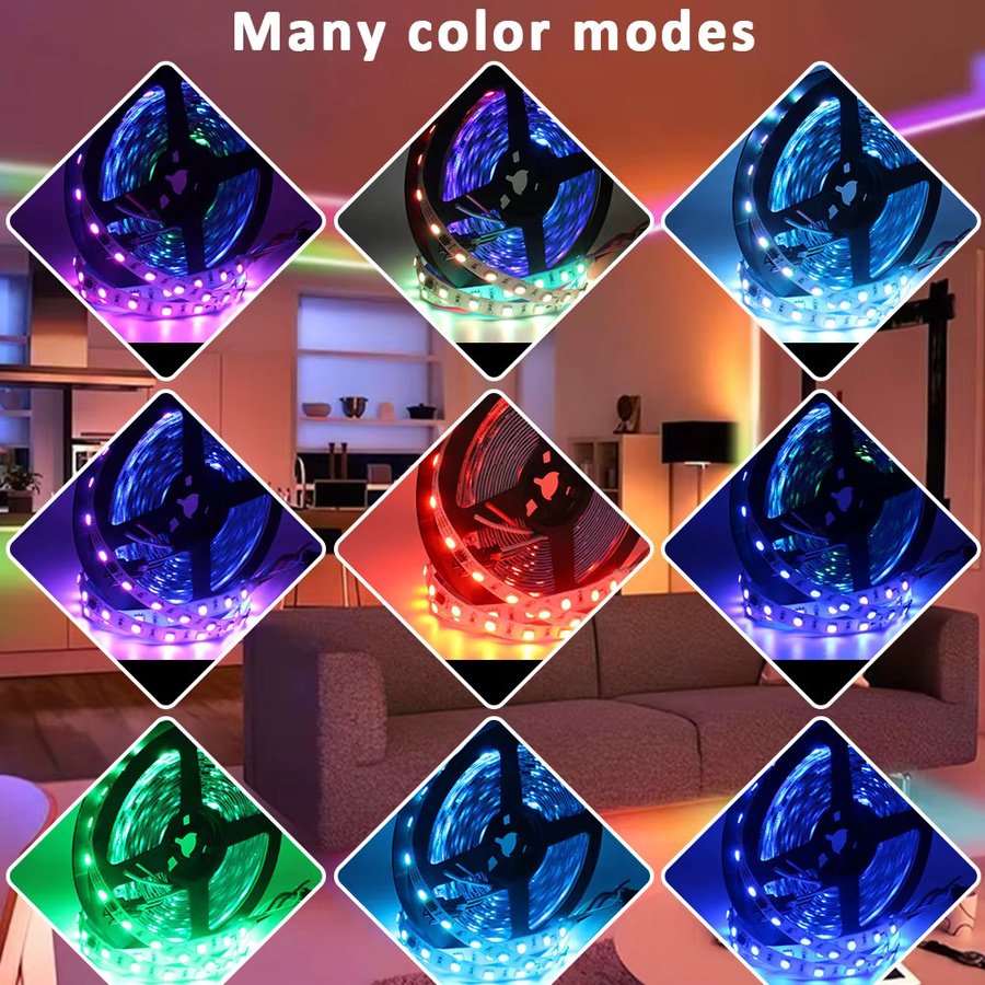MJJC RGBIC LED Streifen mit WiFi und Alexa Sprachsteuerung, Multicolour, 24V - Bild 5