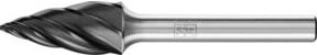 PFERD Hochleistungsfrässtift ALU Spitzbogen SPG HICOAT in Silber, Durchmesser: 12 mm, Länge: 25 mm, Schaft-Durchmesser: 6 mm - Bild 1