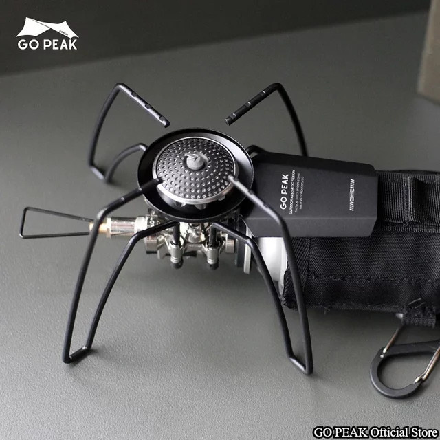 GOPEAK Spider Herd Klappkarte für Camping und Grill in Schwarz - Bild 1