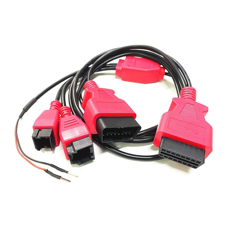 Autel Universal Adapter Stecker Kabel für Chrysler ab Baujahr 2018, 12 + 8 Pin, Rot - Bild 2