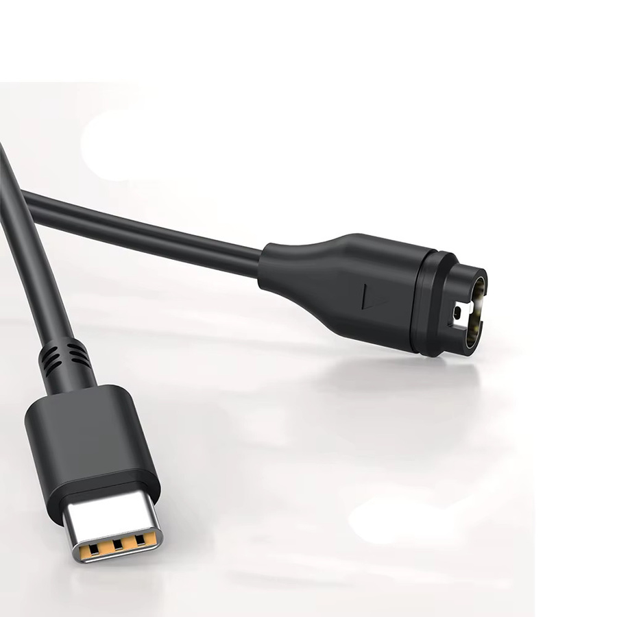 USB-C Ladekabel für Garmin Venu 3 3S 2 2S Venu 2 Plus Venu Sq Approach S70 S40 S60 Instinct 2X in Schwarz - Bild 2