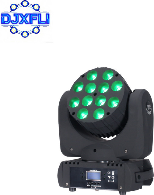 DJXFLI LED Beam RGBW 12x12W Wash Moving Head Bühnenlicht für professionelle Party- und DJ-Beleuchtung - Bild 1