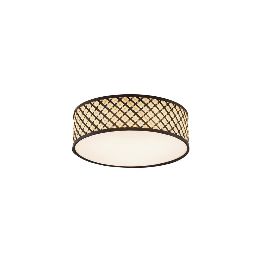 QAZQA Tremmo Orientalische Rattan Deckenleuchte in Schwarz mit Durchmesser 40 cm - Bild 2