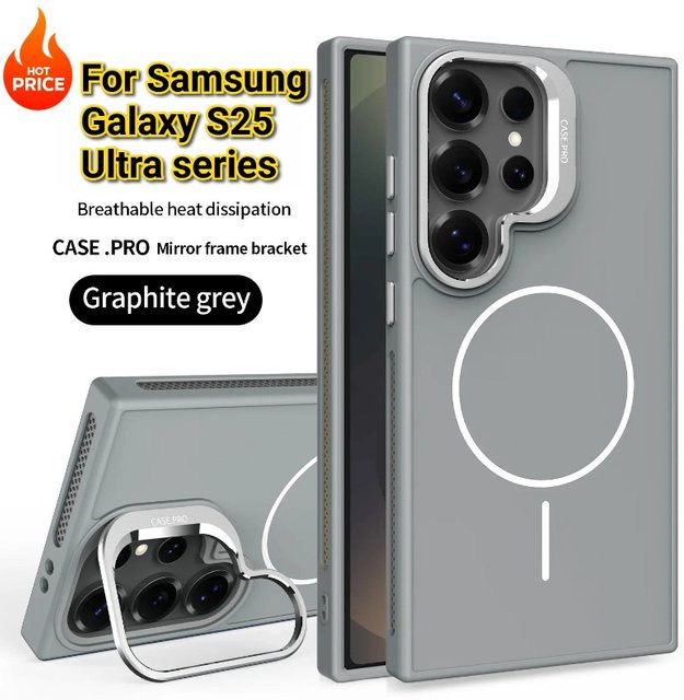 Luxus Magnetische Schutzhülle für Samsung Galaxy S25 und S24 FE Ultra mit Kühlfunktion und kabellosem Laden in Lila - Bild 1