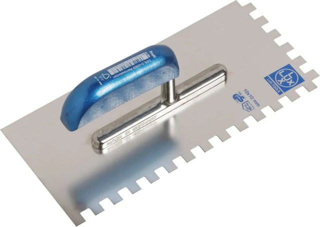 LUX-TOOLS Glättekelle aus rostfreiem Edelstahl in Silber - Bild 1