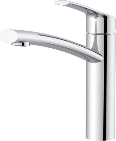 LENZ Küchenarmatur KIMO aus Messing in Chrom und Silber mit schwenkbarem Auslauf, 3/8 Zoll - Bild 1