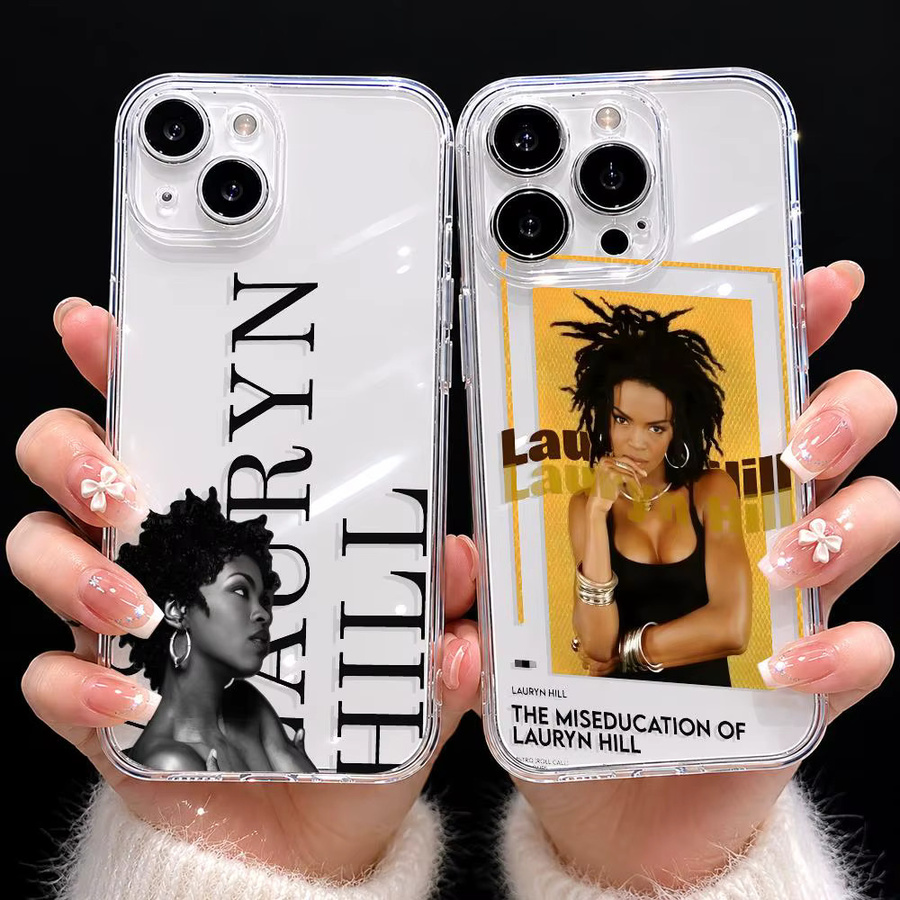 L-LaurynS H-HillS Luxuriöse Handyhülle aus transparentem TPU für iPhone 11 12 13 14 15 16 17 Pro Max, stoßfest und anti-vergilbend - Bild 2
