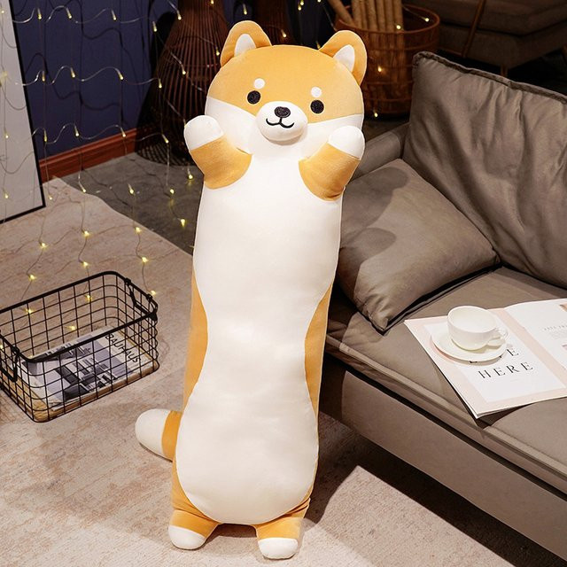 NIUHAPI Shiba Inu Hund Plüschtier, 130cm, Braun - Bild 1