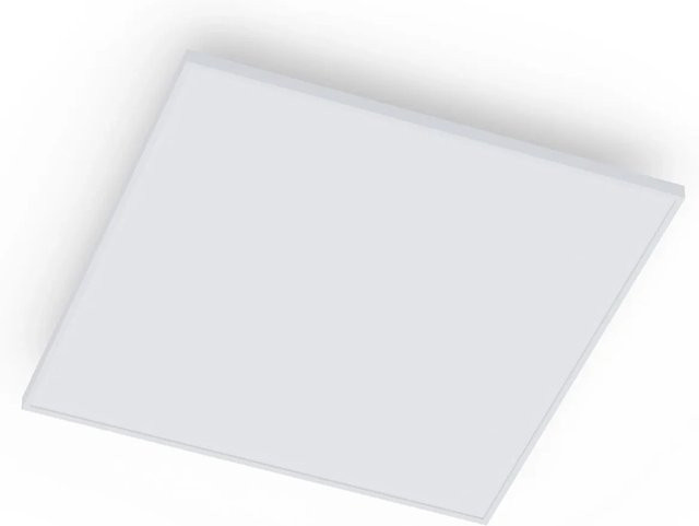 Klarstein Wondersky Decken-Infrarotheizstrahler mit Beleuchtung, Timer und Fernbedienung, 350 W, Weiß, B/H/T: 60 x 60 x 6,5 cm - Bild 1