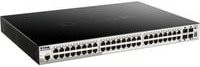 D-Link DGS-1510-52XMP/E Smart Managed L3 Switch mit 48 x 10/100/1000 PoE+ Ports und 4 x 10 Gigabit SFP+ Ports in Schwarz - Bild 1