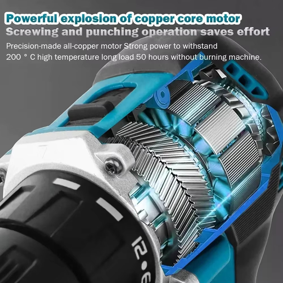 Makita DDF487 18V Akku-Bohrschrauber mit bürstenlosem Motor kompatibel mit Makita LXT 18V Akkusystem - Bild 3